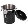 Coffee Bean Container with Exhaust Valve Tea Leaf Storage Canister for Kitchen Use(Silver Spoon 1.8L (Filled 750g Coffee Bean))