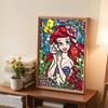 DIY Diamond Painting Mermaid Princess Cross Stitch Kit Mosaic Art Diamond Painting Full Circle Diamond Home Decoration