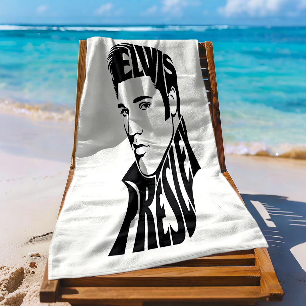 Elvis Beach Towel Soft Durable Quickdry Comfortable Lightweight Ideal For Travel Outdoor Swim Pool Yoga Surf Camping Hiking Gym Gift Holiday
