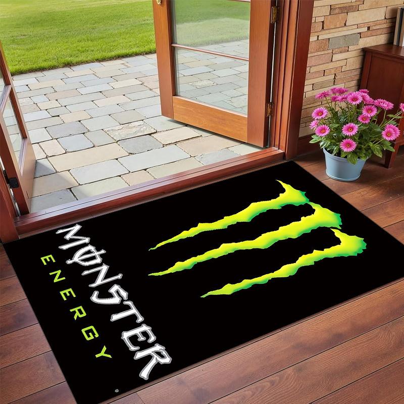 Monster Energy druka Kristāla samta plīša