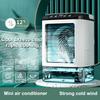 Portable Air Conditioner, Desktop Cold Fan with Colorful Atmosphere Light, Evaporative Air Cooler with Ice Box, 3 Wind