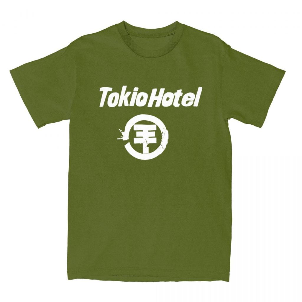 Tokio Hotel TShirt Man German Rock Music Band Streetwear Pure Cotton T Shirts Summer O Neck Hip Hop Tees Print Oversize Clothes