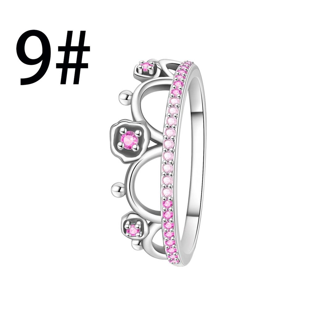 Original Copper Princess Crown Charm Bead Ear Stud Ring Pendant Fit Necklace Bracelet Women Jewelry Diy Gift