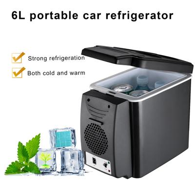 6L mini přenosné auto ovocné nápoje Lednice Topení Chlazení Skladovací box pro dvojí použití
