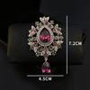 Fashion Vintage Baroque Brooches For Women Unisex Rhinestone Badge Pins Banquet Party Backpack Gifts Jewelry Accessories