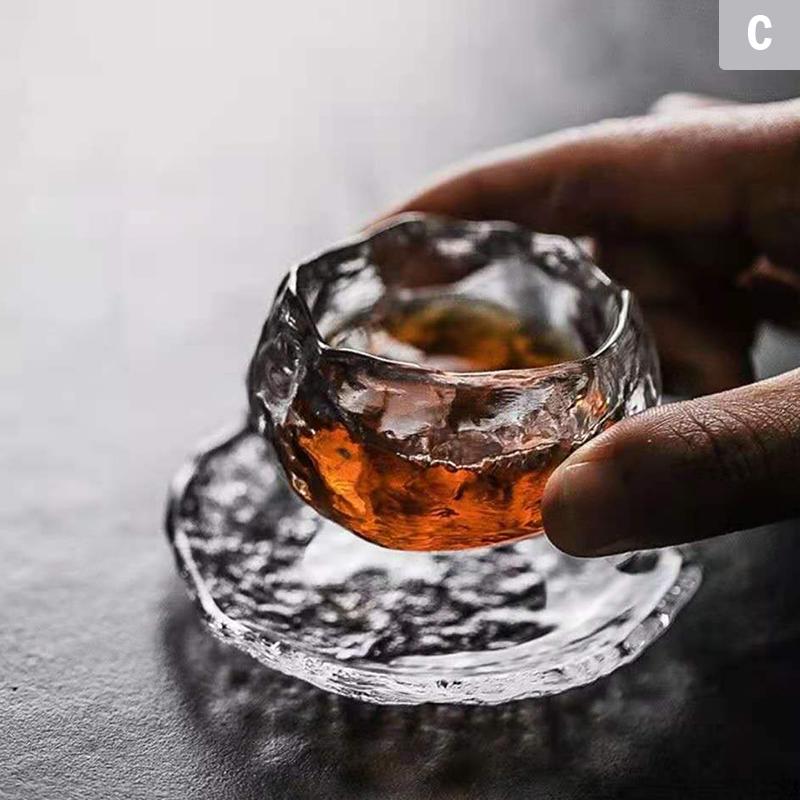1Pc Japanese Style Glass Cup Tasting Transparent Tea Cups White Wine Cup
