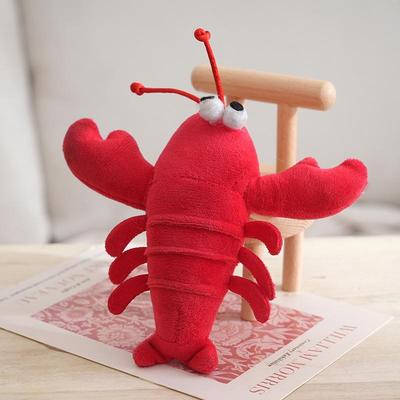 Cute Cartoon Lobster Headband and Keychain Set - Hair Tie, Brooch, and Bag Accessory