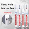 6Pcs/Set 20mm Long Nib Head Markers for Metal Perforating Pen, Waterproof, Bathroom, Woodworking Decoration, Multi-Purpose