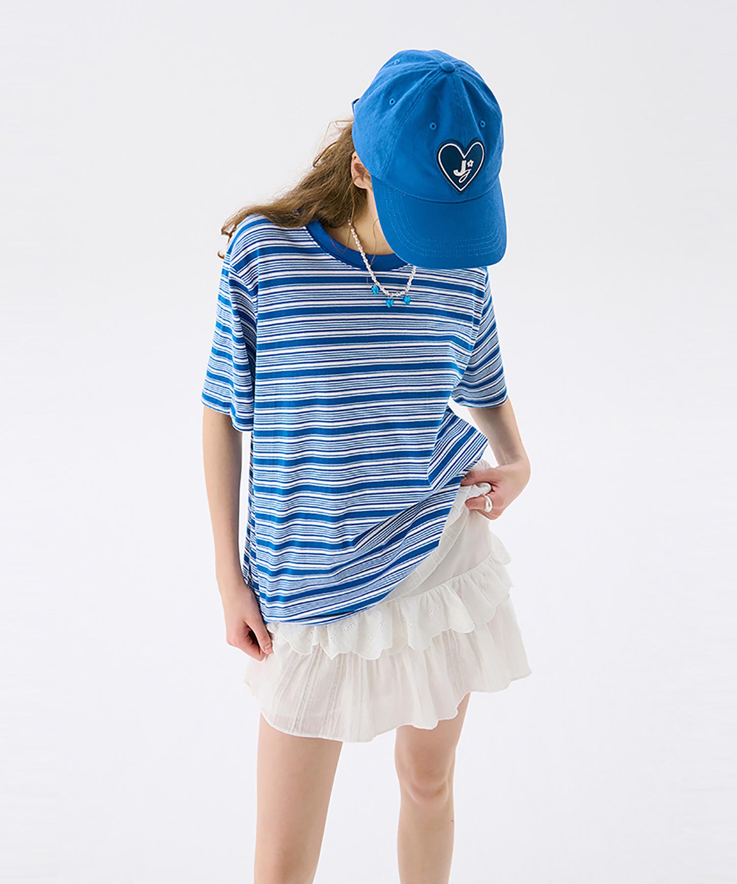 Jun Jun Space Vol13.Stripe T_Blue(Vol13.Stripe T_Blue)