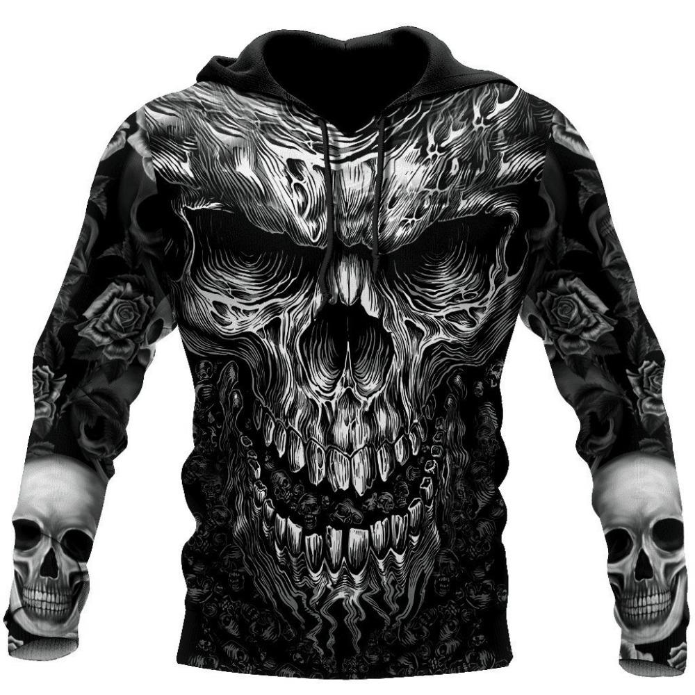 

Funny 3D Skull Print Men s Hoodies Hip Hop Trend Streetwear Fashion Loose Y2k Clothes Autumn Winter Casual Sweatshirts Tops Coat S