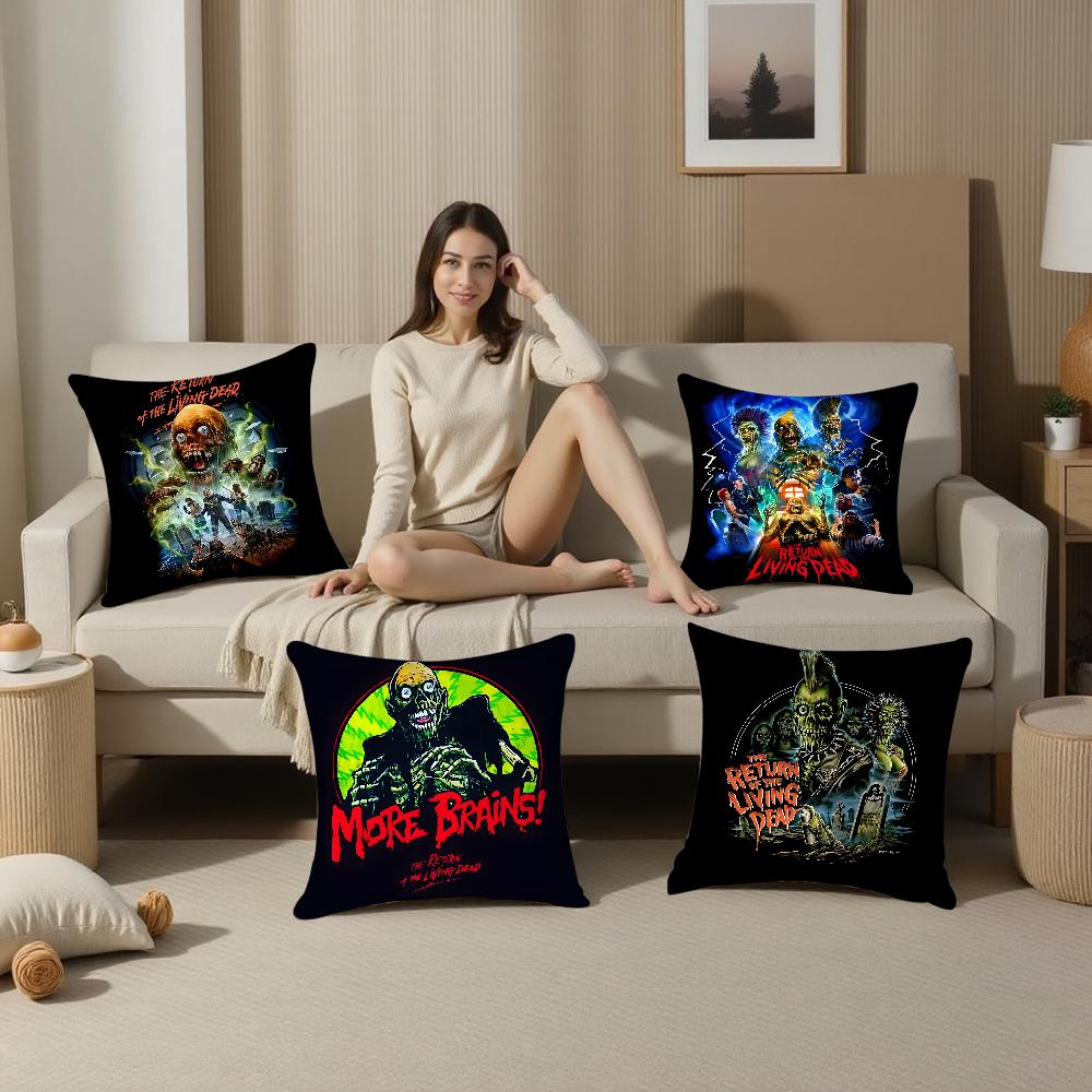 R-Return Of The Living Dead Pillow Case Plush Fabric Soft Pillowcase Double Sided Print Sofa Cushion Cover Throw Pillow Cover