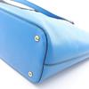 Used MCM Tote Bag leather Blue Used Women