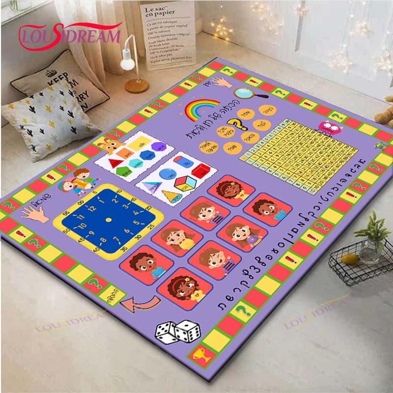 Fashion Children s Educational Fun Print Carpet Outdoor Rug Area Rug Non-slip Carpet Bedroom Decor Carpet for Room Gift 40x 60cm