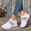 Shoes Women's Shoes Summer New Breathable Fly-woven One-pedal Casual Shoes Soft Sole Not Tired Mother Shoes