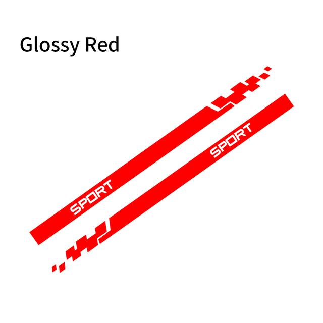 2pcs Car Stickers Auto Vinyl Film Wrap Both Side Stripes Decoration Styling Decal Automobiles Sports Tuning DIY Car Accessories