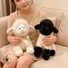Kawaii Lamb Doll Plush Toy Standing Sitting Sheep Black Face Cartoon Animal Appeasing Companion Present