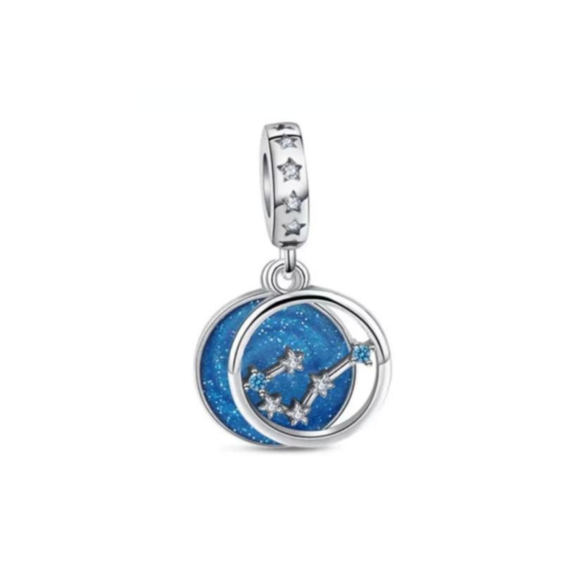 Cute Latest Pendant Copper Craft Letter Twelve Constellations Pendant Original Bracelet Women'S Jewelry Present
