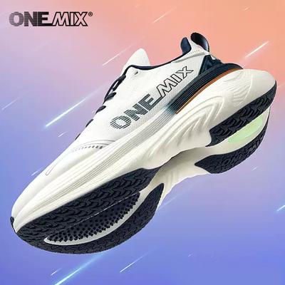 Onemix Running Shoes Women Light Sports Shoes Cushioned Jump Rope Shoes Spring and Autumn Stable Support Running Shoes Men