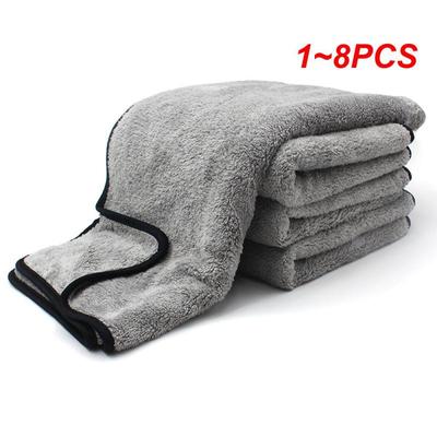 1~8 ADET Mikrofiber Araba Yıkama Havlusu 100X40cm Tüy Bırakmayan Araba Temizleme Havluları Ultra Yumuşak Kurulama Bezi Araba Detaylandırma Aletleri Yıkama