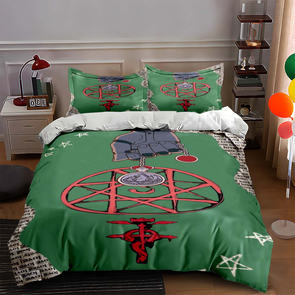 

Metallic hand emblem. Bedding Duvet cover sets Duvet covers Pillowcases gifts (1 * Duvet Cover 2 * Pillowcases, without duvet insert) 135x200cm
