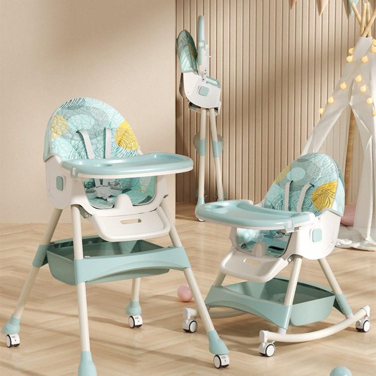 Multifunctional Foldable Baby High Chair for Infants: Convenient Eating and Table Seat