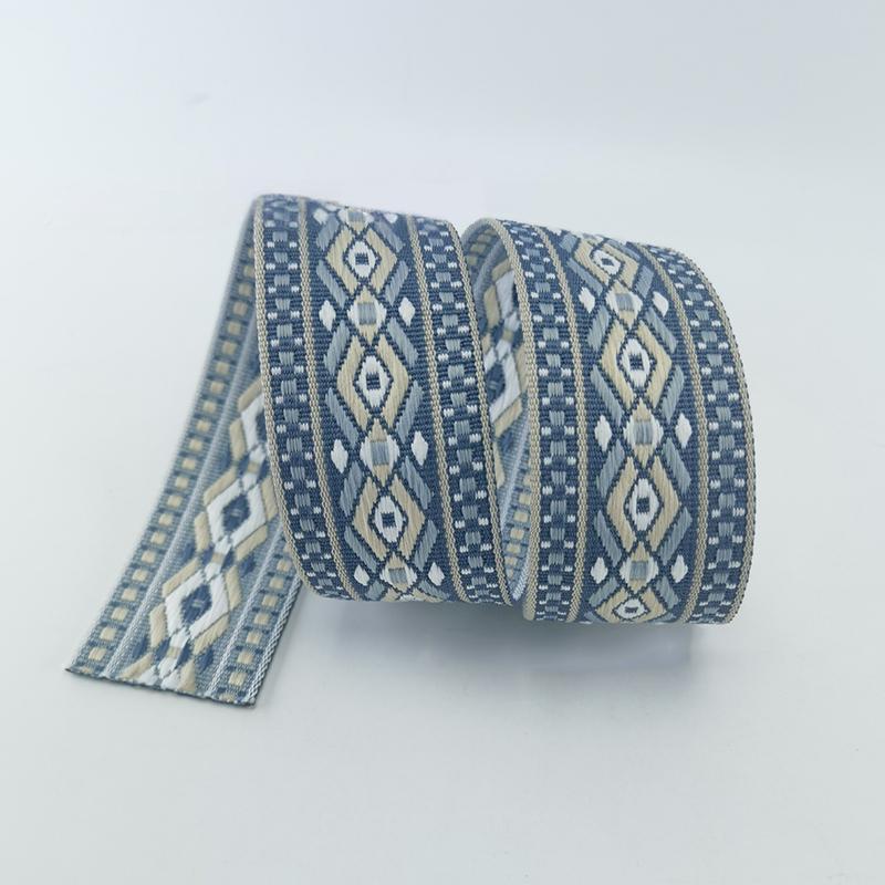 5cmx1Yard Ribbon Luxury Colorful Diamond Pattern Curtain Decor Sewing Accessories Multi-Function Multiple Colors