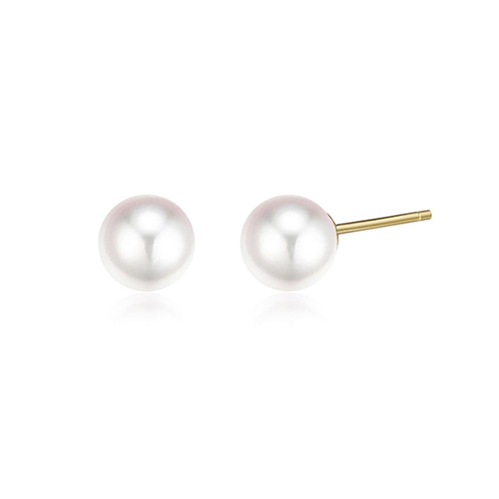 Roseedor Water Pearl Freshwater Pearl (6Mm) Earrings_242300025