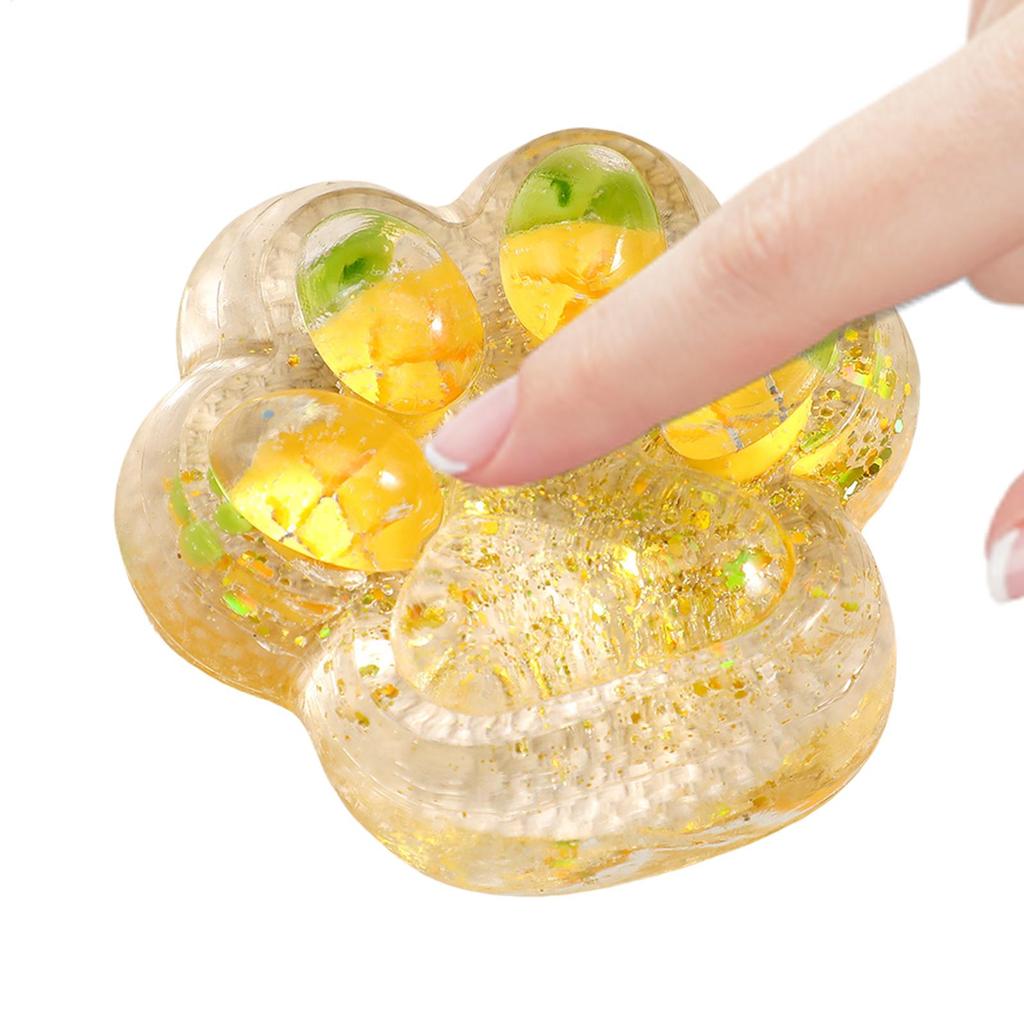 Cat Paw Squeeze Toy Cute Squeeze Cat Paw Toys Sticky Soft Pinching Decompressing Toy for Stress Relief Sensory Toys