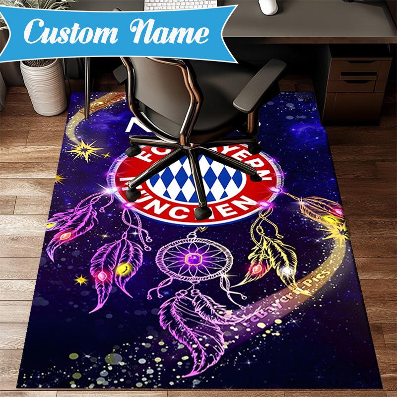 Custom Name Bayern Munich Dreamscape Rug Game Carpet, Floor Mat for Bedroom Living Room Entryway Rug, Home Decor Idea Gift for Christmas birthday