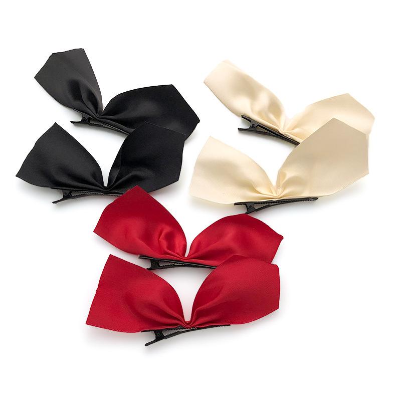 

2шт / комплект бант Шпилька Корейская версия Интернет Знаменитость Шпилька Симпатичная девушка Шпилька Боковая заколка Головной убор Все матчи Аксессуары для волос