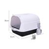 Fully Enclosed Cat Toilet Cat with Hood for All Types of Cat Litter