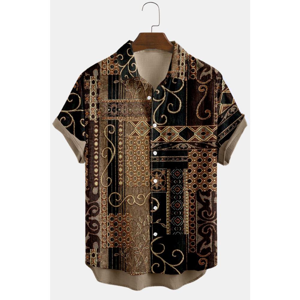 New Hawaiian Shirt for Men Skull 3d Printed Beach Shirt Short Sleeve Button Casual Men's Skull Shirts Oversized Camisa