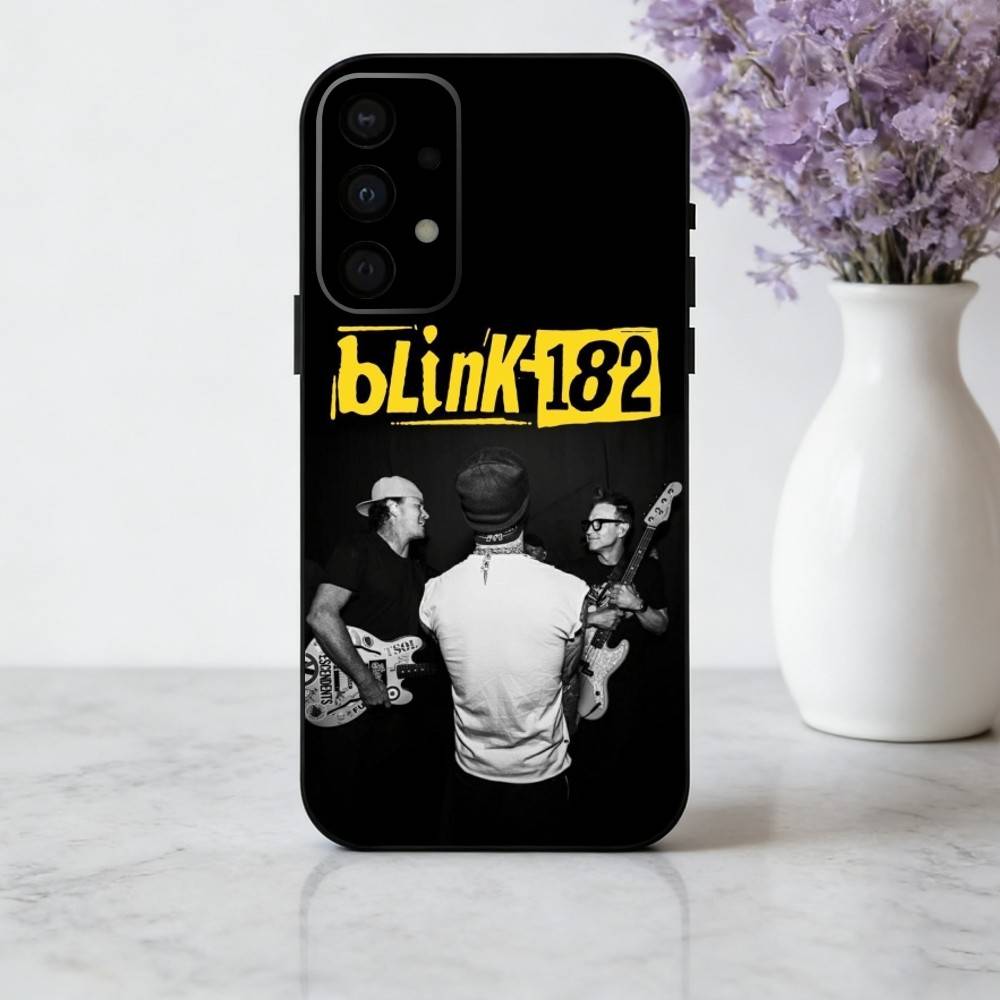 Punk B-Blink-182 Band Phone Case For Samsung Galaxy A73,A72,A71,A70,A53,A52,A51,Others Soft Black Shell
