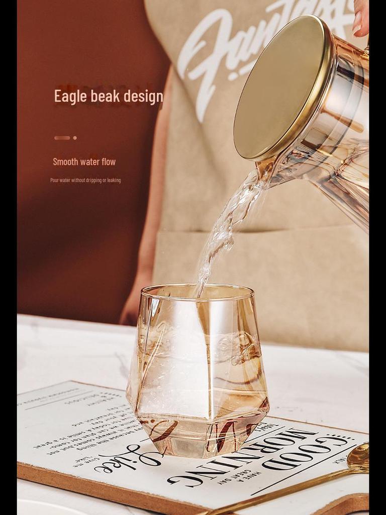 Set cadou cu apă din pahar: Fierbător, cești și ceașcă de ceai pentru casă și sufragerie