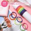 Janinka 432 Pcs Neon Friendship Bracelets Bulk for Kids Adjustable Paracord Bracelets in 6 Assorted Colors Neon Rope Friendship for Girls and Boys