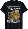 Vintage Woodworker T-Shirt for Experienced Craftsmen