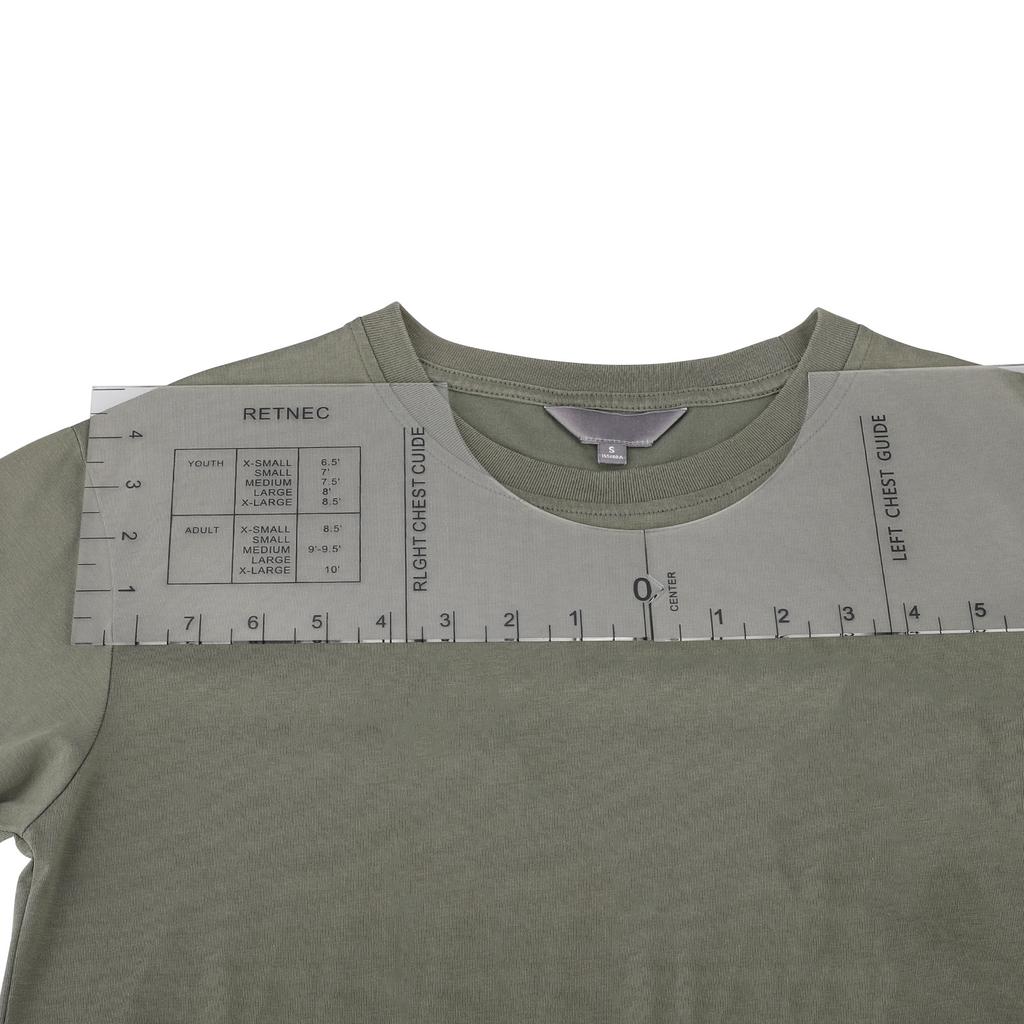 T Shirt Ruler Guide 18 Inch Acrylic Round Neck T Shirt Alignment Tool Sewing Supply for Heat Press Accessories