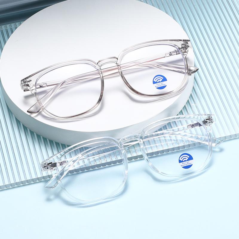3Pcs Anti-Blue Light Glasses For Women With Regular Eyeglass Frame Finished Retro Flat Light Frame