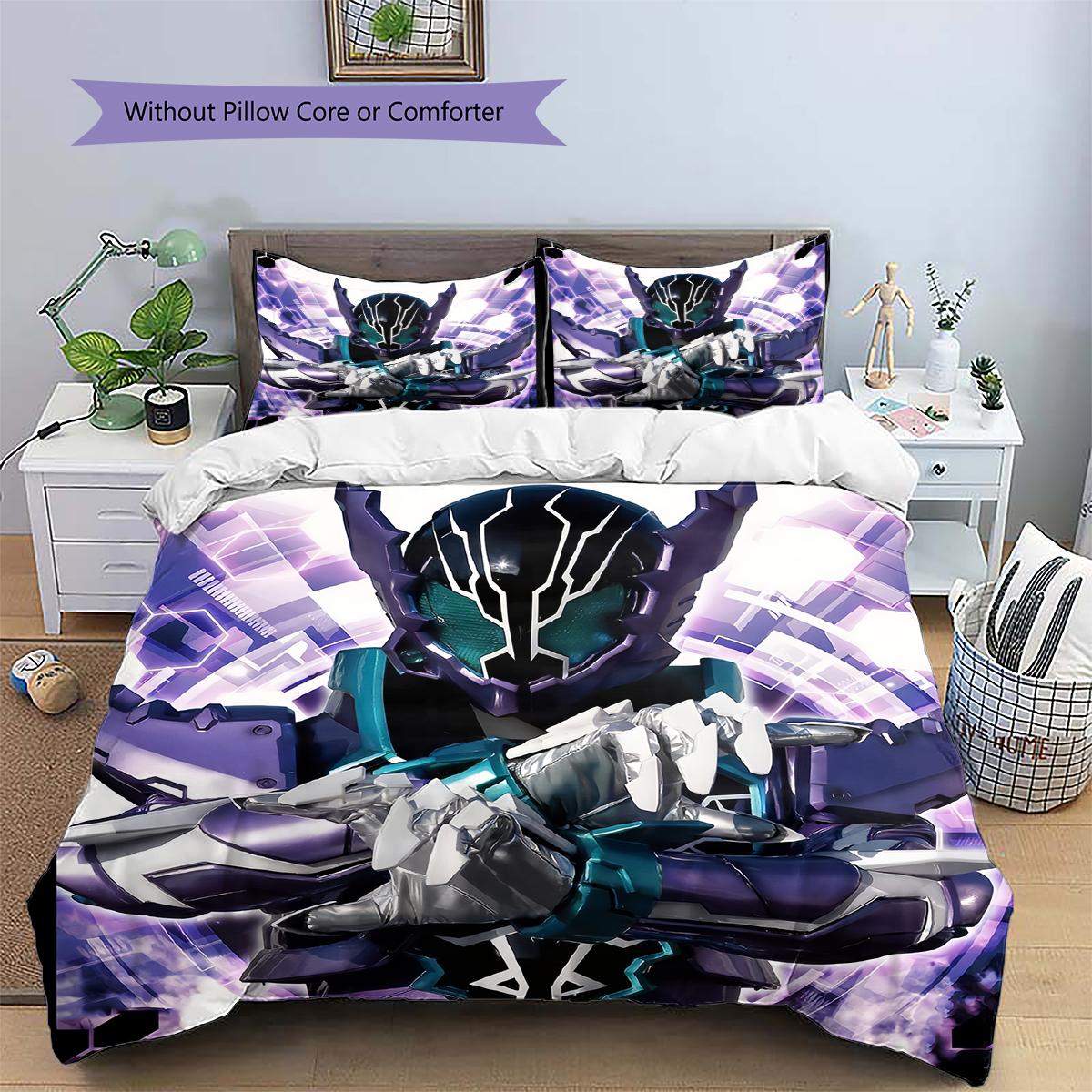 

Cartoon Hero Print Bedding Set, Vivid Pattern Bedroom Decoration, All-match Home Decor Gift.chl 135x200cm