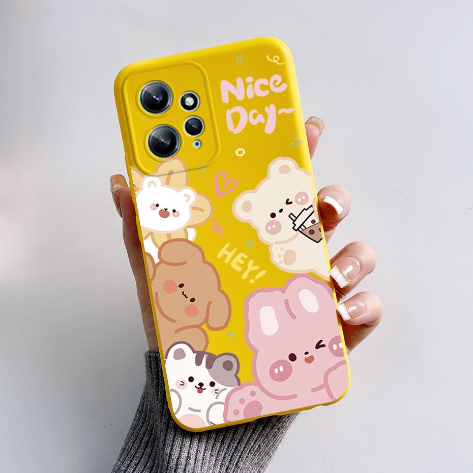 Case For Xiaomi Redmi Note 12 12S 4G 5G Patterned Full Protection Soft Silicone Stylish Cartoon Cover For Redmi Note 12 S Funda