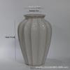Vase en Céramique Nordique: Contenant de fleurs blanc minimaliste pour une décoration intérieure créative et des arrangements floraux séchés