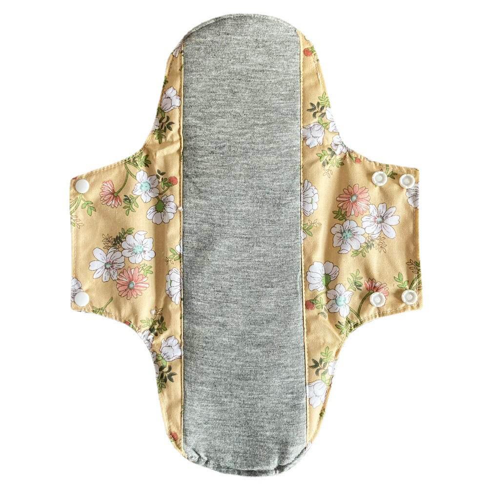 28cm Graphene Cotton Washable Menstrual Pad with One-Way Moisture Wicking and Leak-Proof Technology.