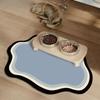 Absorbent Pet Feeding Mat 30X40CM Quick-dry Non-Slip Placemat, Washable Durable Easy Clean Waterproof Pet Mat Supplies