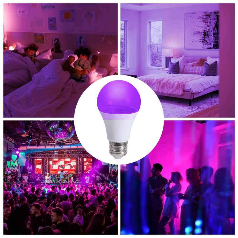Atmosphere UV Light Bulbs Blacklight Ultraviolet Lamp Purple Black Light Bulb UV Purple Bulb Disco
