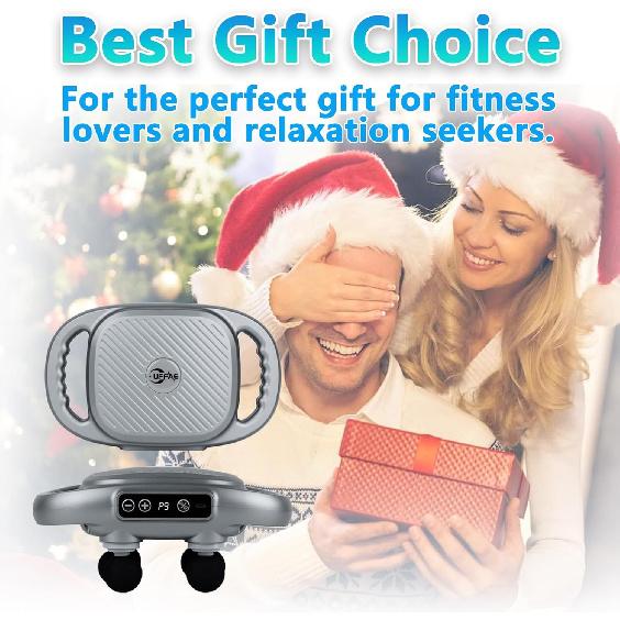 6 Head Massage Gun Deep Tissue with 9 Levels & 9 Modes, Electric Massager Tool for Legs, Arms, Waist, Back, Buttocks - Full Body Muscle Pain Relief,