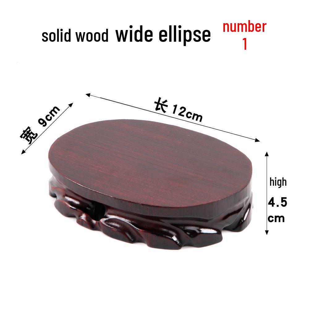 Junran Podstawa z litego drewna rzeźbiona dla posągu Buddy, wazonu, bonsai lub ekspozycji czajnika