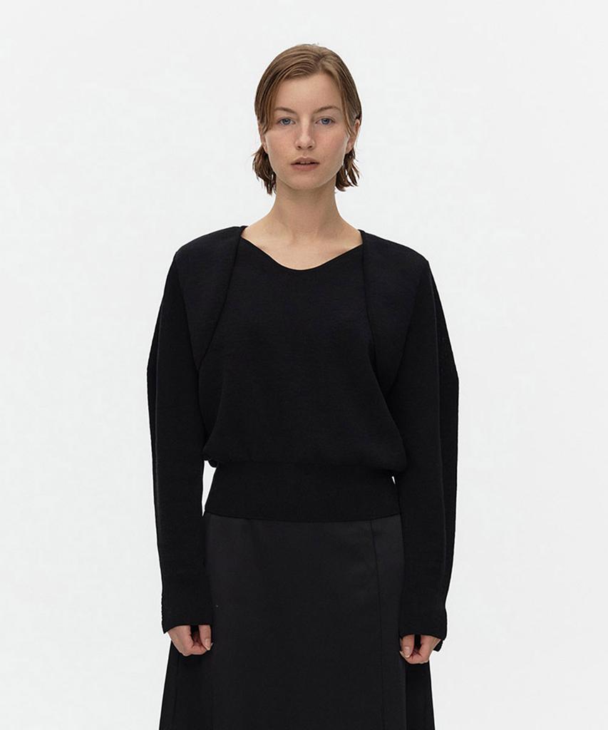 AHWE Layered Sweater_Black