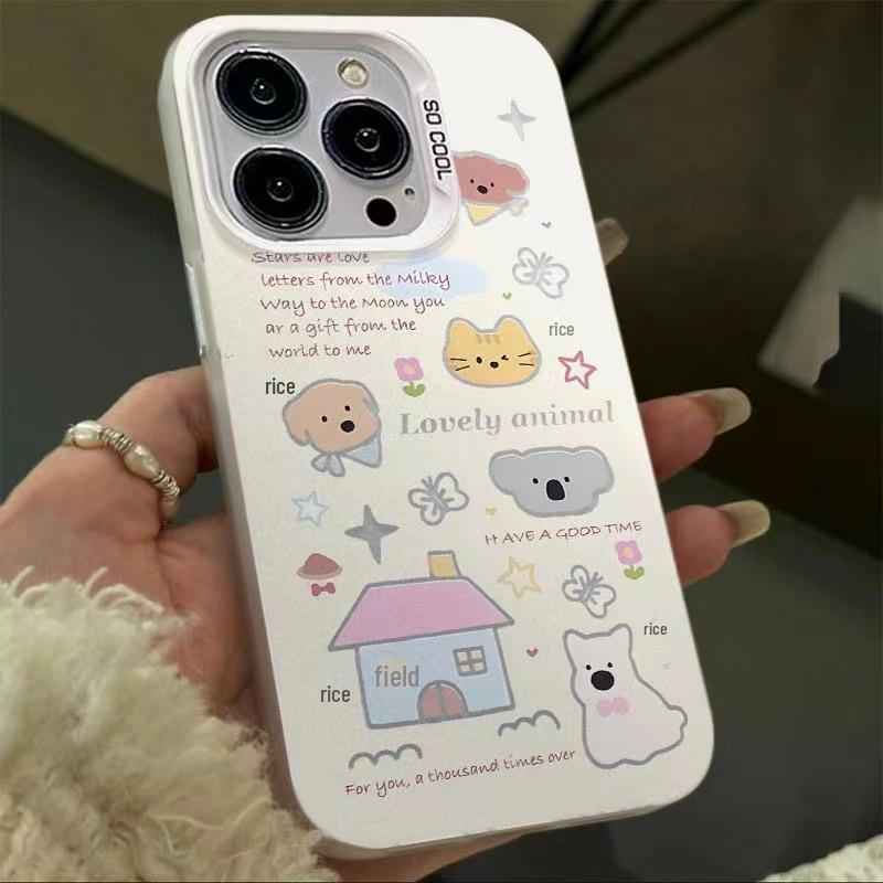 

Совместимость с Apple 15/14/13/12/11/PRO/PROMAX/XSMAX/XR/XS/X Кошка и щенок Apple 14 Plus