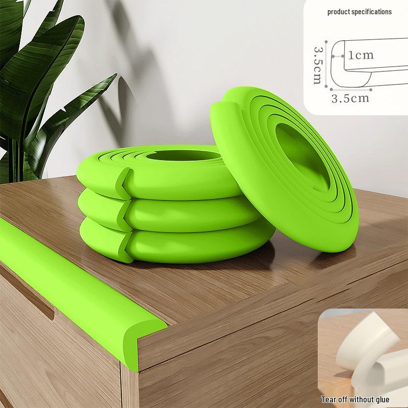 Soft Foam Edge and Corner Anti-Collision Protection Strip for Table, Window, Door, and Sill