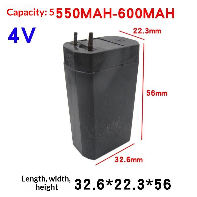 4V Lead Acid Battery 350-2100Mah Rechargeable Storage Batteries Led Lamp Headlights Flashlights Electric Mosquito Swatter